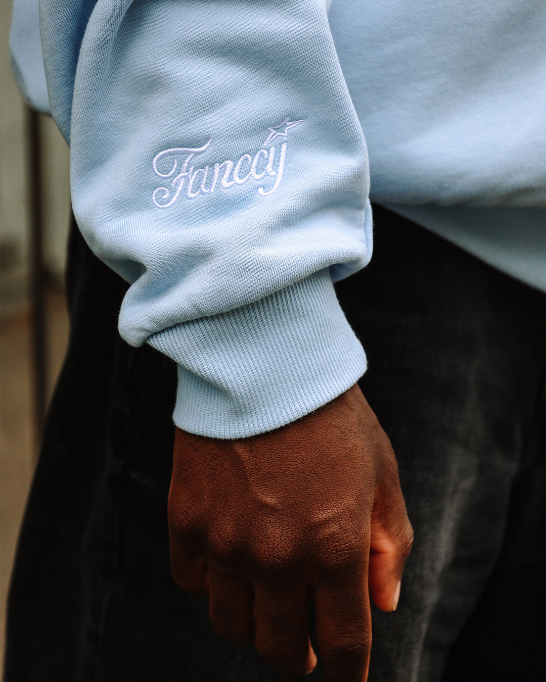 FULL ZIP MIKINA - BABY BLUE