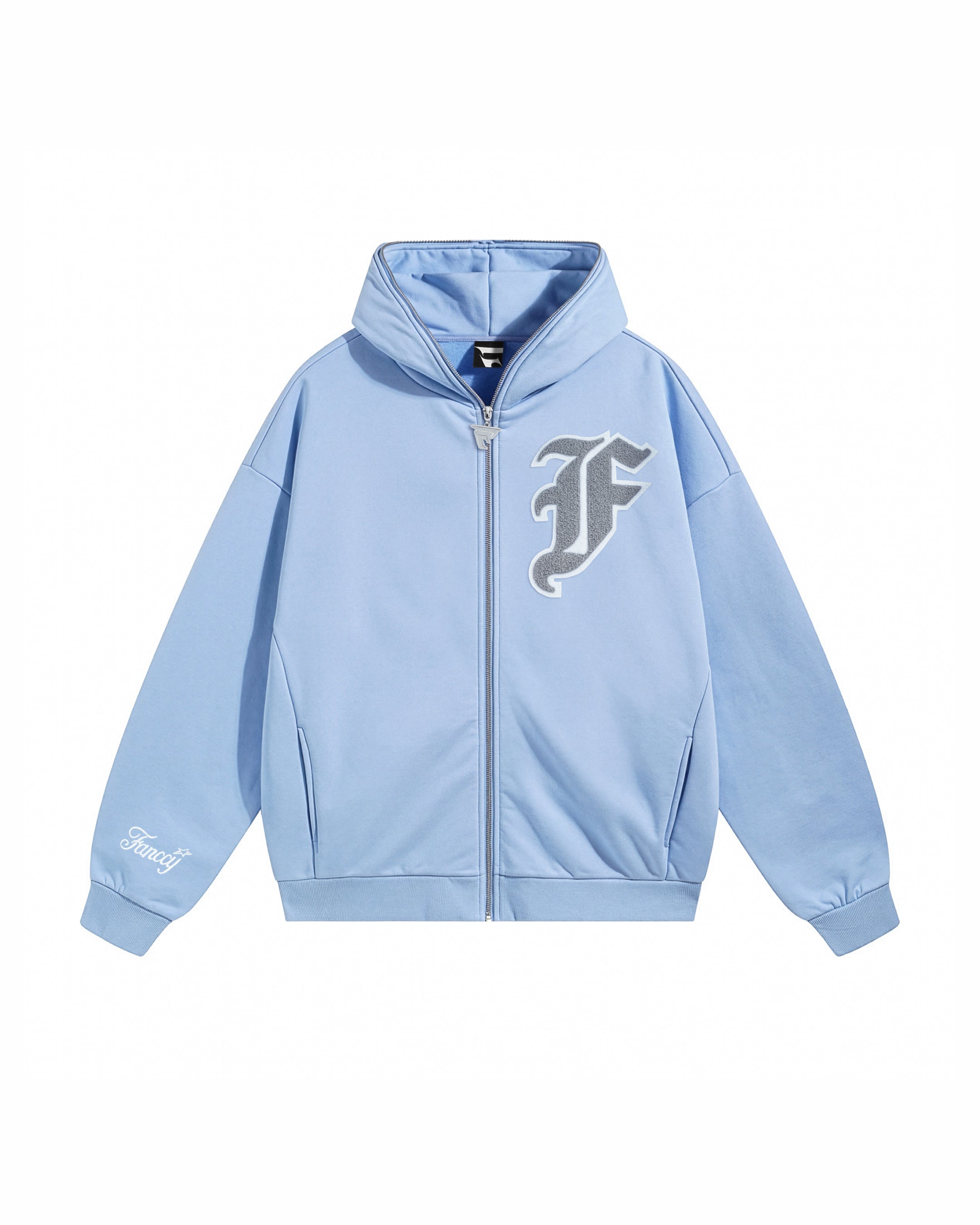 FULL ZIP MIKINA - BABY BLUE