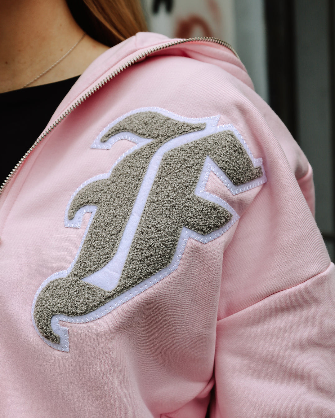 FULL ZIP MIKINA - BABY PINK