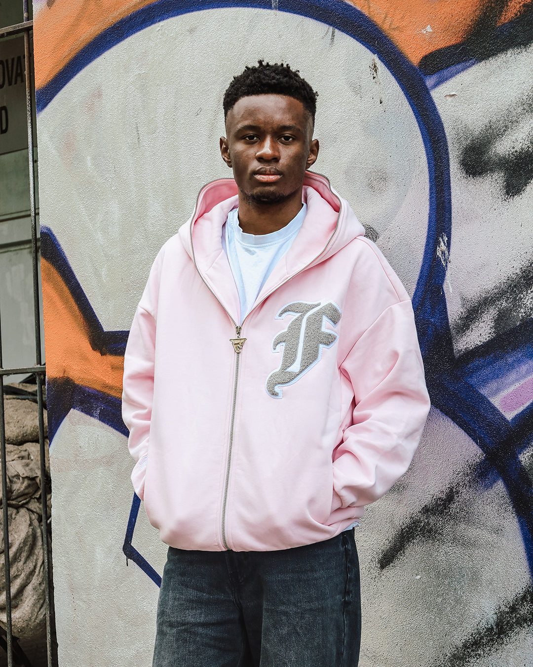 FULL ZIP MIKINA - BABY PINK